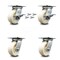 Service Caster 5 Inch Nylon Caster Set with Roller Bearing 4 Swivel Lock and 2 Brake SCC SCC-35S520-NYR-SLB-BSL-2-BSL-2 - alternate 1